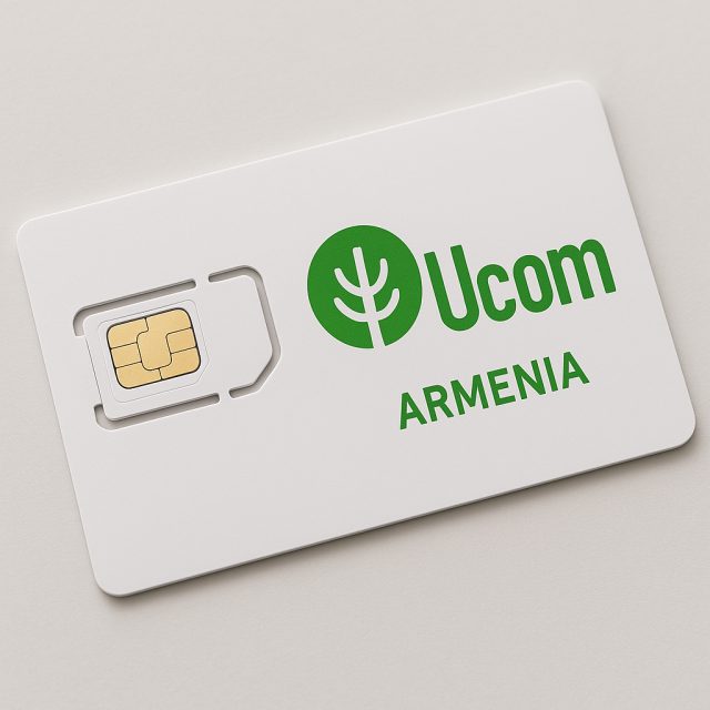 سیم کارت فیزیکی یوکام ارمنستان Ucom +374 – پیامک و تماس در ایران – بدون نیاز به ثبت‌نام – تحویل فوری